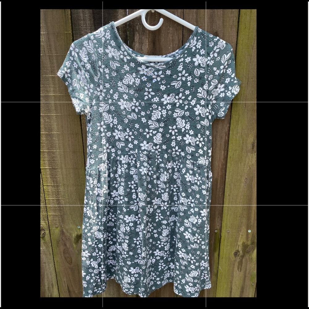 Copper Key Girls Green Floral Dress 🐢🐊 Size: L - Picture 1 of 11